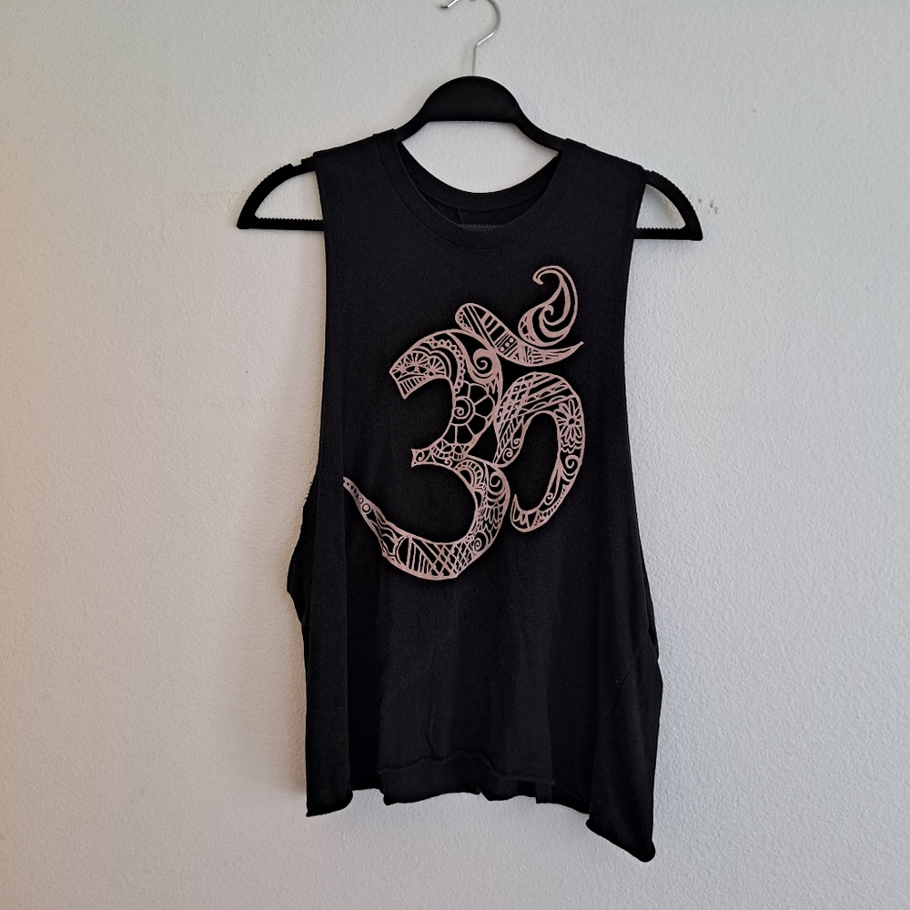 Brandy Melville Om Cutout Muscle Tank
